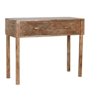 COMING SOON- Mango & Metal Console Table