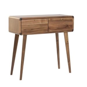 Acacia & Metal Console Table