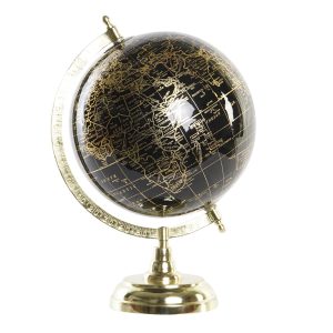 Decorative Globe Black & Gold