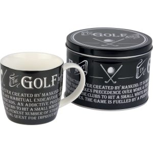 Man Golf Mug in Tin